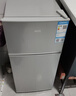 奥克斯（AUX）家用双门迷你小型冰箱 冷藏冷冻保鲜小冰箱 宿舍租房节能电冰箱 【国家补贴】BCD-50K66 旗舰款 银色 实拍图