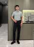 罗蒙高档天丝弹力西裤男士春夏季修身英伦商务长裤子男抗皱免烫休闲裤 深灰色 32 码(2.5尺) 实拍图