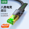 绿联八类纯铜网线 CAT8类4万兆屏蔽疾速网络宽带成品跳线 适用ROG电脑竞技游戏笔记本 加厚编织3米 实拍图