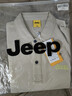 JEEP吉普长袖T恤男士秋冬季polo宽松休闲打底衫衣服男装 卡其 XL 实拍图