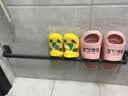 伯惠达浴室拖鞋架卫生间免打孔吸盘挂架置物毛巾沥水架门后收纳神器70CM 实拍图