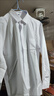 罗蒙（ROMON）【桑蚕丝免烫】长袖衬衫男士白衬衫修身衬衣商务职业男装白色40 实拍图