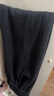 香影【加绒抗起球】直筒阔腿裤女高腰2025秋冬新款长裤宽松糯米裤 黑色 M 实拍图