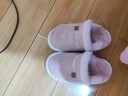 洁丽雅棉拖鞋女秋冬季包跟2025新款居家室内保暖加绒厚底毛毛棉鞋男外穿 粉色 38-39 (适合37-38码) 实拍图