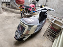 爱玛电动摩托车  辉腾长续航大动力智能APP操控72V电瓶车国民好车爱玛电动车自营电动车 茶白 实拍图