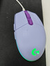 罗技（G）G102 有线游戏鼠标 淡紫色 RGB灯效 轻量化设计 吃鸡鼠标 赛博朋克 200-8000DPI 实拍图