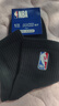 NBA袜子男士秋冬休闲运动袜吸汗黑色精梳棉袜刺绣训练跑步篮球袜3双 实拍图
