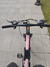 永久山地自行车成人山地车学生铝合金变速油碟刹内走线男女士单车赛车 辐条/粉色【加厚车座 舒适减震】 24寸【适合：140-170cm】 24速【定位变速器】 实拍图