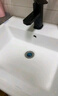 柯鲸 洗手盆方形立柱盆卫生间陶瓷洗手池台盆阳台洗脸盆面盆洗组合 C款立柱盆+下水配件+冷热龙头 实拍图