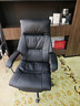 顾全电脑椅人体工学椅真皮办公椅可躺久坐舒适老板椅C570金黑皮 实拍图