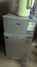 奥克斯小冰箱家用小型迷你冷藏冷冻两用出租房宿舍用节能省电寝室办公室电冰箱 【热卖款 升级净化去味】22A126DW银 实拍图