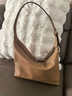 裘真【明星推荐】经典hobo包植鞣牛皮腋下通勤休闲饺子女包 大象灰-大号 小包/大包 实拍图