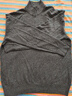 优衣库男装女装羊绒半拉链针织衫/长袖毛衣毛衫25秋冬新款478545 07 青灰色 XL /180/108B 实拍图