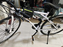 TORUI死飞自行车成年人学生上下班代步车双碟刹减震变速越野公路赛车 30高刀-黑黑白色+骑行大礼包 26寸24速 实拍图