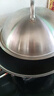 炊大皇炒锅有钛0氟不粘锅316L不锈钢不粘平底炒锅32cm 实拍图