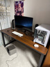 超·奈（CHAONAI）【顺丰到家】电脑桌家用台式简约办公卧室小户型学习桌简易书桌子 【单桌25MM厚桌面】黑架+古橡木 长160CM宽70CM高75CM 实拍图