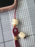贝意品手机挂绳中国风可爱菩提根炭烧猫手机挂绳手腕手工编织手机链防丢防摔手腕绳情侣款挂链挂件 实拍图