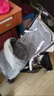LANFEILIN婴儿车防风罩冬季儿童挡风罩被秋冬防保暖宝宝通用推车雨罩逸乐途 深灰色 l 三层夹棉-加大视窗【婴儿推车专用】 实拍图