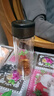 【京东物流配送】高硼硅双层玻璃杯大容量泡茶杯水杯子茶水分离杯 【双层加厚】茶杯350ml1只 实拍图