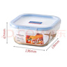乐扣乐扣（LOCK&LOCK）玻璃饭盒微波炉水果保鲜盒收纳便当盒LLG2001_500ml 实拍图