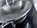 凌丰（LINKFAIR）316L不锈钢炒锅炒菜锅无涂层不易粘锅少油烟电磁炉煤气灶适用 魅思系列 32cm 实拍图