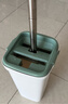 美丽雅带桶平板拖把家用一拖净免手洗拖布吸水墩布拖地神器共2布 实拍图