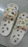 洁丽雅买一送一漏水拖鞋女士夏季情侣室内居家用洗澡速干防滑浴室拖鞋男 彩色波点+灰色 35-36 女+40-41男 实拍图