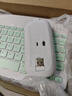 【京东物流】蓝牙无线键盘适用苹果iPad可充电华为MatePad联想pro安卓手机iOS外接键盘M6静音打字 蓝牙键盘+充电款鼠标+充电线【清新绿】 实拍图