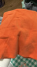 纯棉脖套男女士秋冬季防寒护颈套围脖冬季保暖假领子套头围巾百搭 橘橙色 双层棉 实拍图