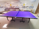 双鱼 乒乓球桌室内家用可折叠 移动带轮乒乓球台 JD200附网架赞商品 实拍图