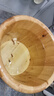 川柏香泡脚桶木桶40厘米实木泡脚桶过小腿香柏木足浴洗脚盆木桶家用木质 40双边无盖带轮+艾30包+排水 实拍图