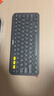 罗技（Logitech）时尚系列 K380 键盘 蓝牙办公键盘 无线键盘 女友 便携超薄键盘 笔记本键盘 黑灰色 实拍图
