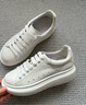 百思图春商场新款牛皮休闲小白鞋松糕厚底女运动板鞋ZWZA3AM4 白色 （女鞋） 39 实拍图