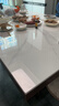 CLCEY广东佛山岩板台面大理石材餐桌面板材茶几厨房瓷砖定制定做鱼肚白 佛山岩板长方形80*140cm亮面雪 实拍图