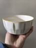 【摩登主妇同款】釉下彩米饭碗特别好看的餐具小碗家用陶瓷吃饭碗 6英寸菱格碗【1个装】 实拍图