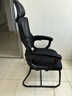 舒客艺家电脑椅办公椅职员网椅会议椅家用靠背休闲椅子弓形学生宿舍学习椅 WE黑色弓形-可后躺【海绵款】 实拍图