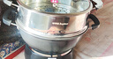 荣事达（Royalstar）电炒锅电蒸锅电煮锅多功能家用电热锅山东锅铸铁一体炖蒸煮不粘多用途锅RDG-BY28T带蒸笼-28cm 实拍图