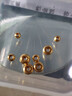 洲足金999金珠黄金小金珠金豆古法金珠DIY配件散珠隔珠路路通转运珠 3mm金珠  合单满 0.16g 包邮 单颗约0.1g 实拍图