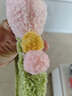 毛绒小熊洗脸发箍女高颅顶压发敷面膜专用头箍发饰2024冬季新款 青色/ 实拍图