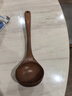 Edo汤勺【加长柄乌檀木】加深饭店家用木制长柄铲勺喝汤饭菜舀粥勺 实拍图