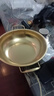 【韩剧同款】加厚不锈钢干锅海鲜锅火锅金色平底浅锅双耳锅泡面锅 豪华升级款24cm【金色】双柄汤锅 实拍图