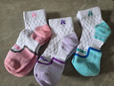 川崎（KAWASAKI）专业羽毛球袜运动袜透气包裹加厚毛巾底女款中袜3双装三色 实拍图