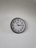 康巴丝（Compas）挂钟客厅时钟钟表挂墙自动对时电波钟 C6866 黑色30cm  实拍图