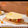 希乐扣Cilock耐热玻璃保鲜盒 大容量分格饭盒微波炉便当盒餐盒密封碗 长1040ml 实拍图