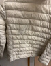 鸭鸭（YAYA）佟丽娅同款轻薄羽绒服女新款冬季短款圆领内胆修身时尚薄外套男 米白色【女款无领】 M 【建议90-100斤】 实拍图