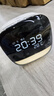 得力（deli）多功能LCD萌宠智能闹钟1200mAh 学生夜灯床头钟时钟儿童卧室钟时间管理器礼物白色8852开学季 实拍图