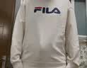 FILA FUSION斐乐潮牌情侣款男女套头卫衣春季宽松针织上衣加绒保暖 浮云灰花灰-MG 2XL 实拍图