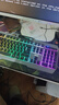AOC KB122有线键盘 真机械手感键盘 背光灯效 键盘电竞游戏专用 电脑笔记本办公通用 黑色混光 实拍图