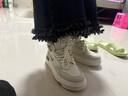 回力冬季新款女鞋加绒高帮板鞋百搭潮流鞋子0840 米色-加绒款 36 实拍图