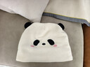 爱宝适月子帽秋冬产后孕妇出院毛绒款产妇帽子坐月子用品 奶白熊猫M483 实拍图